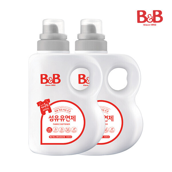 메디앙스 공식몰 아이맘,비앤비 섬유 유연제(베르가못) 1500ml(용기)X2개입