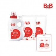 [3+2] 비앤비 섬유세제 1500ml 용기형+1500ml캡리필x2개+1600ml 사은품증정