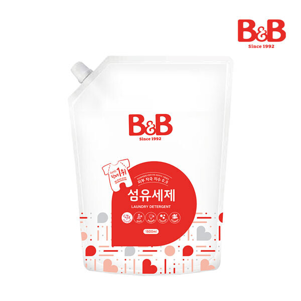 메디앙스 공식몰, 아이맘,비앤비 섬유세제1500ml(캡리필)+섬유유연제(베르가못)1500ml(캡리필)