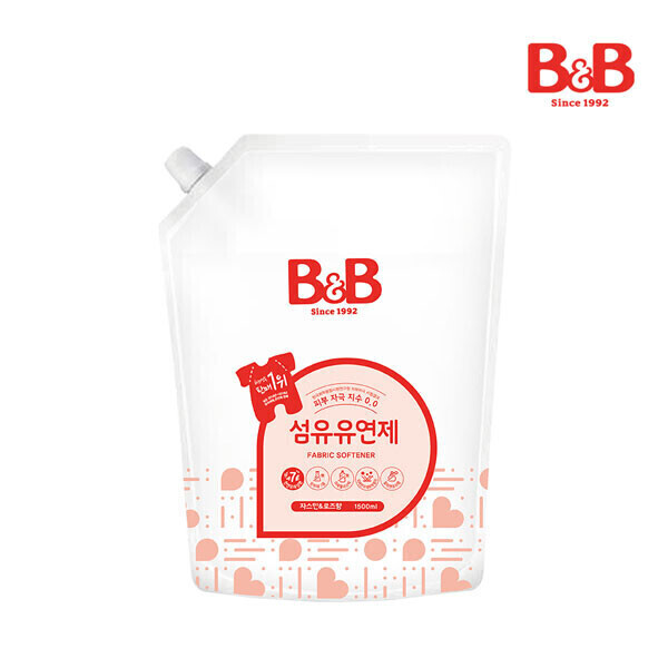 메디앙스 공식몰, 아이맘,비앤비 섬유세제1500ml(캡리필)+섬유유연제(자스민)1500ml(캡리필)