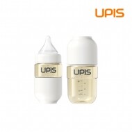 유피스 PPSU 젖병 180ml 화이트 (젖병+젖꼭지)