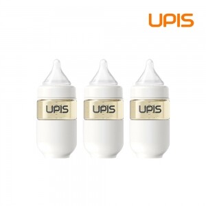 유피스 PPSU 젖병 180mlx3개 화이트 (젖병3+젖꼭지3)