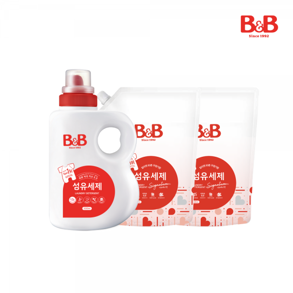 메디앙스 공식몰 아이맘,[리뉴얼]비앤비 섬유세제 1500ml(용기)+섬유세제 1500ml(리필)X2개