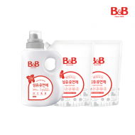 비앤비 섬유유연제(베르가못) 1500ml(용기)+섬유유연제 1500ml(리필)X2개