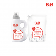 비앤비 섬유유연제(베르가못) 1500ml(용기)+섬유유연제 1500ml(리필)