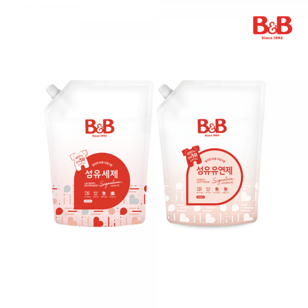 메디앙스 공식몰 아이맘,비앤비 섬유세제1500ml(리필)+섬유유연제(자스민)1500ml(캡리필)