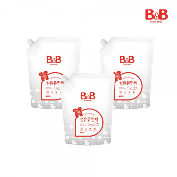 메디앙스 공식몰 아이맘,[공식몰단독] 비앤비 섬유세제 3000ml 대용량+섬유유연제(베르가못)1500ml(리필)X3개