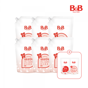 [800mlx2리필증정] 비앤비 섬유유연제(자스민) 1500ml(리필)X6개입