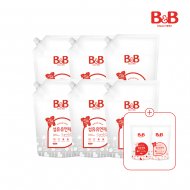 [800mlx2리필증정] 비앤비 섬유유연제(베르가못) 1500ml (리필)X6개