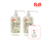 [800ml리필증정] 비앤비 비건젖병&식기세정제600ml(용기)X2개입