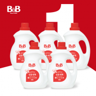 [화요특가쿠폰] 비앤비 섬유세제 3000ml 용기 X 5개입 총 15,000L 대용량