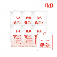[800mlx2리필증정] 비앤비 섬유유연제(자스민) 1500ml(리필)X6개